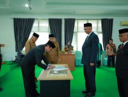 Pj Bupati Aceh Barat Lantik Dua Kadis, Diminta Percepat Pacu Kinerja