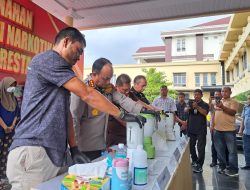 Polresta Banda Aceh Musnahkan 3,7 Kg Sabu