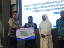 PGE Salurkan Bantuan Beasiswa Pendidikan dan Rumah Layak Huni di Aceh Utara