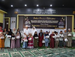 Peringati Nuzulul Qur’an, Polres Aceh Tamiang Gelar Buka Puasa Bersama Anak Yatim dan Dhuafa