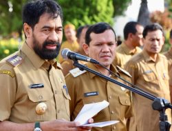 Pimpin Apel Pagi Pasca Idul Fitri, Mualem Tekankan Pentingnya Kedisiplinan