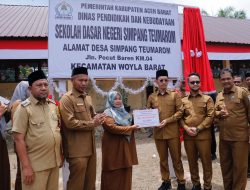 Pemkab Aceh Barat Tingkatkan Status SD Swasta SP Teumarom Menjadi SD Negeri