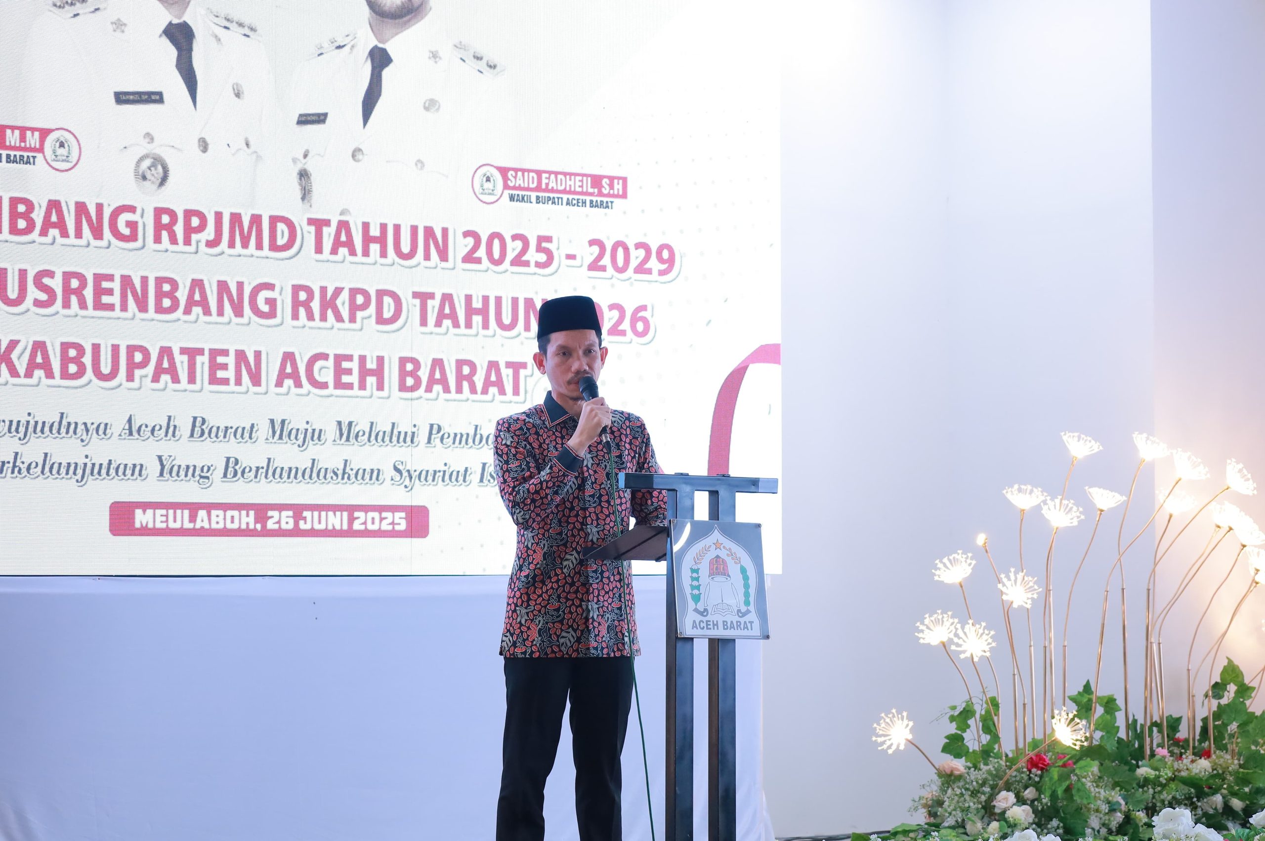 Pemkab Aceh Barat Gelar Musyawarah RPJMD, Bupati Ajak Membangun Dengan Kolaborasi dan Inovasi