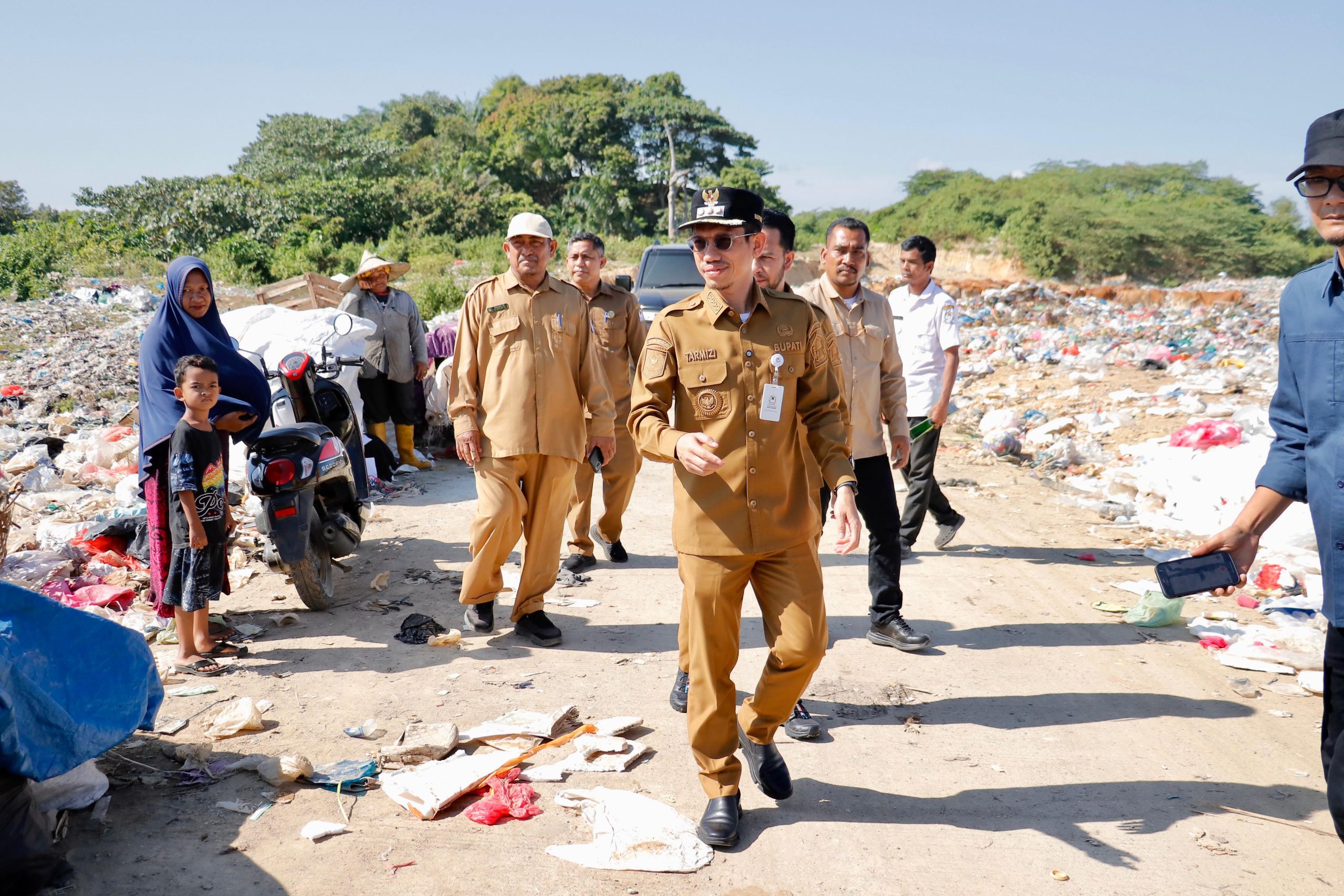 Bupati Aceh Barat Tinjau TPA di Gunong Mata Ie