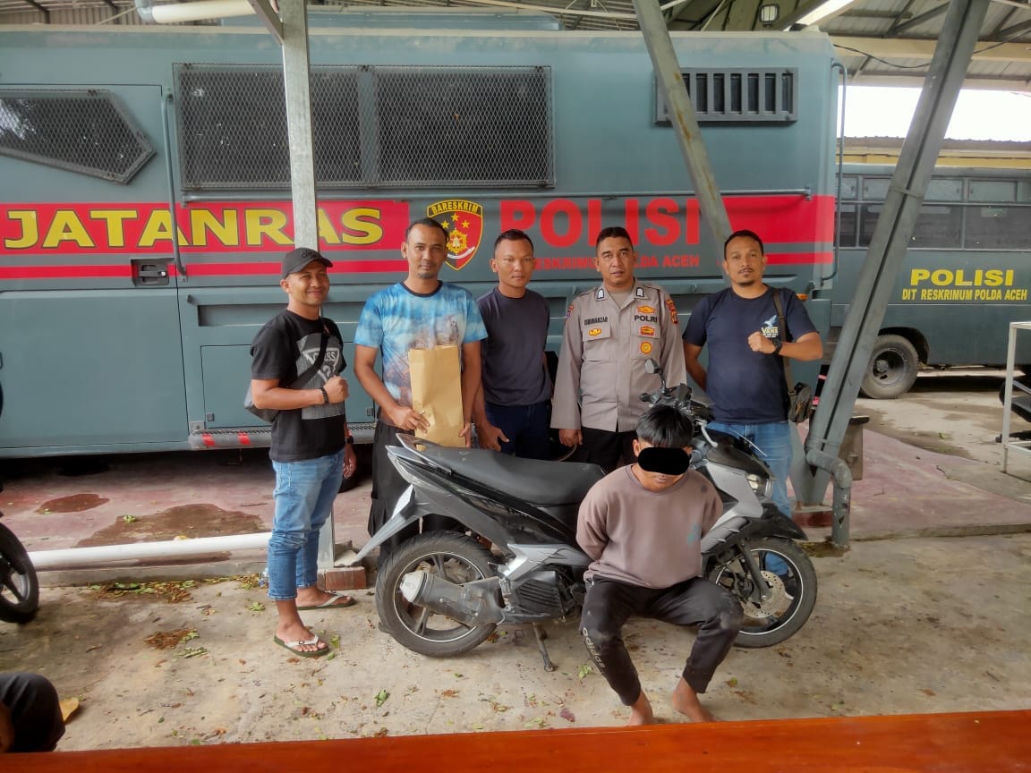 Pemuda Aceh Besar Ditangkap Polisi Saat Hendak Jual Motor Curian