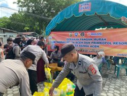 Ditbinmas Polda Aceh Salurkan 1,5 Ton Beras Murah untuk Masyarakat