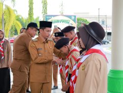 Bupati Tarmizi Lepas Kontingen Kwarcab Pramuka Aceh Barat