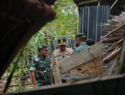 Pasca Viral di Medsos, TNI-Polri Langsung Rehab Rumah Reot Milik Warga Aceh Utara