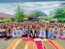 MAN 1 Aceh Barat Galang Donasi Rp18,6 Juta untuk Palestina, Bersama Syech Suib Helles Asal Gaza