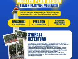 DPD KNPI Aceh Barat Gelar Sayembara Master Plan Desain Taman Hijriah Meulaboh