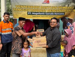 PT Magellanic Salurkan Bantuan Masa Panik untuk Warga Terdampak Banjir
