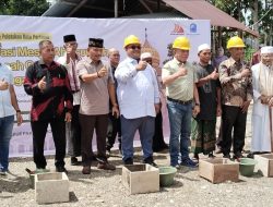 Mendukung Pengembangan Nilai Agama, PT MGK Lakukan Groundbreaking Mesjid di Desa Sipot