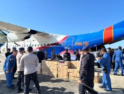 2,5 Ton Logistik dan RON Bantuan Mabes Polri Tiba di Aceh
