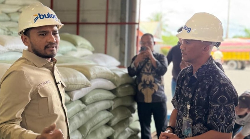 Anggota Komisi IV DPR RI Jamaluddin Sidak Gudang Perum Bulog Meulaboh