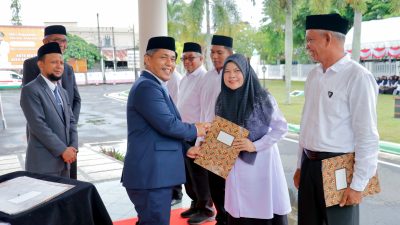 Plt Sekda Aceh Barat Lantik 263 Tuha Peut, Perkuat Tata Kelola Gampong