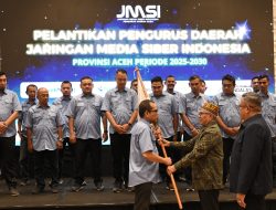 Hendro Saky Dilantik sebagai Ketua JMSI Aceh Periode 2025–2030