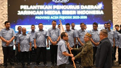 Hendro Saky Dilantik sebagai Ketua JMSI Aceh Periode 2025–2030