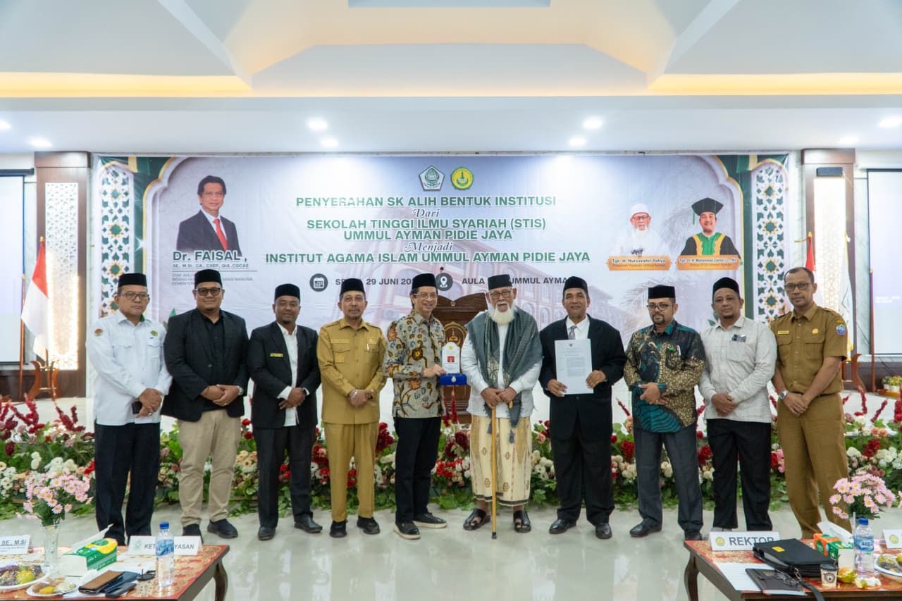 STIS Ummul Ayman Resmi Bertransformasi Jadi IAI Ummul Ayman Pidie Jaya