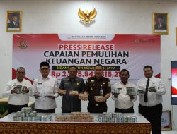 Kejari Aceh Jaya Berhasil Pulihkan Keuangan Negara Rp2,05 Miliar hingga Juli 2026