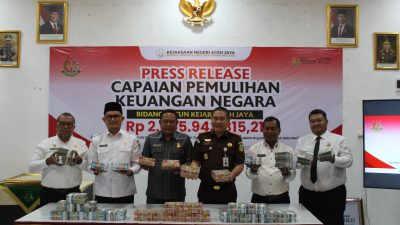 Kejari Aceh Jaya Berhasil Pulihkan Keuangan Negara Rp2,05 Miliar hingga Juli 2026