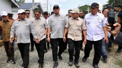 Wagub Aceh dan Komisi VI DPR RI Tinjau Huntara di Aceh Tamiang, BUMN Karya Diminta Percepat Rehabilitasi
