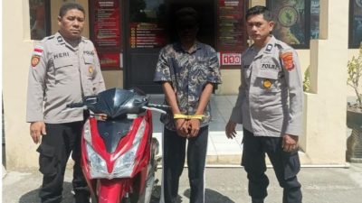 Polsek Kuta Raja Amankan Terduga Pelaku Curanmor yang Diduga Kerap Menginap di Rumah Korban
