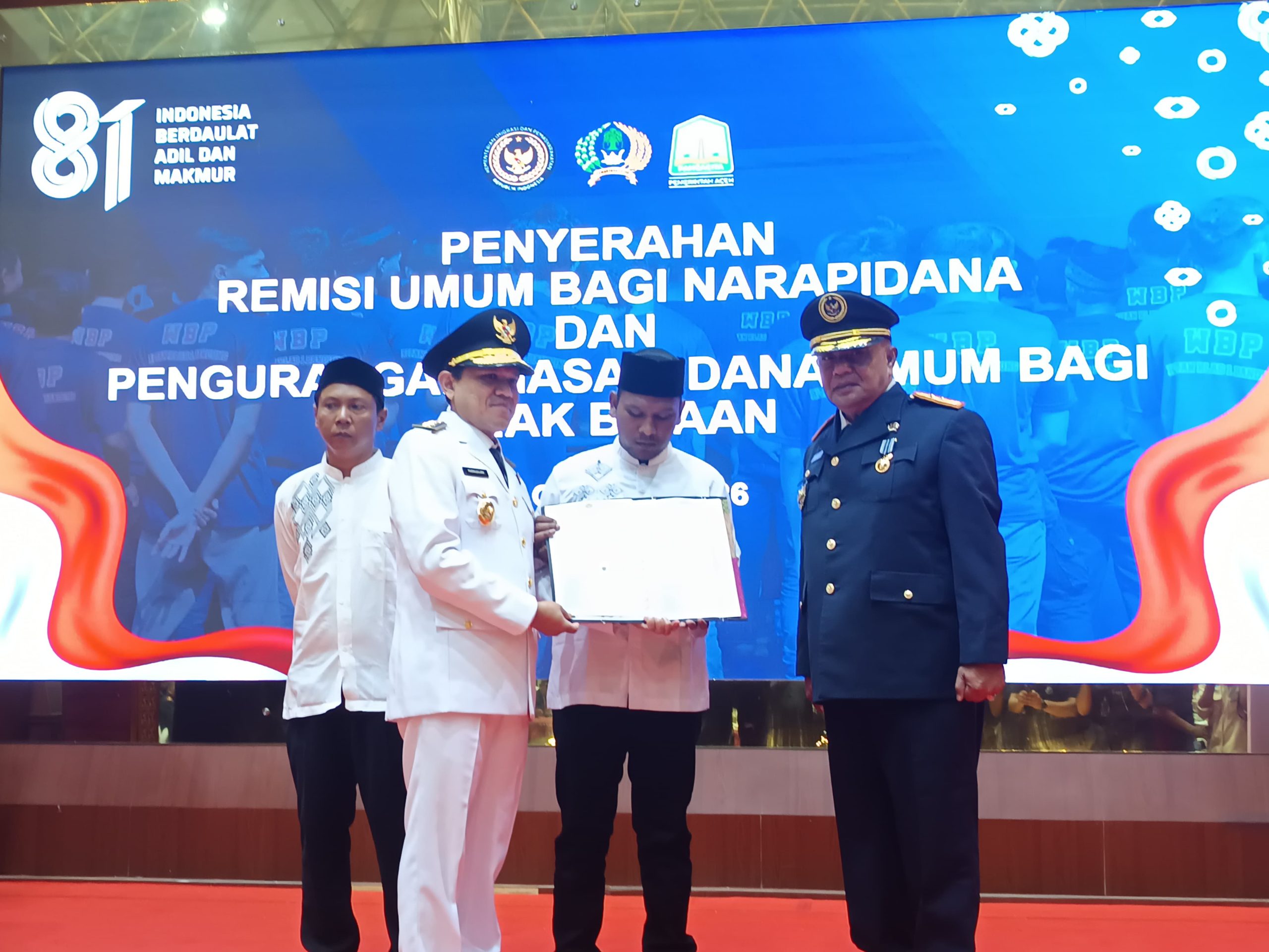 4.833 Narapidana di Aceh Terima Remisi Kemerdekaan, 25 Orang Langsung Bebas