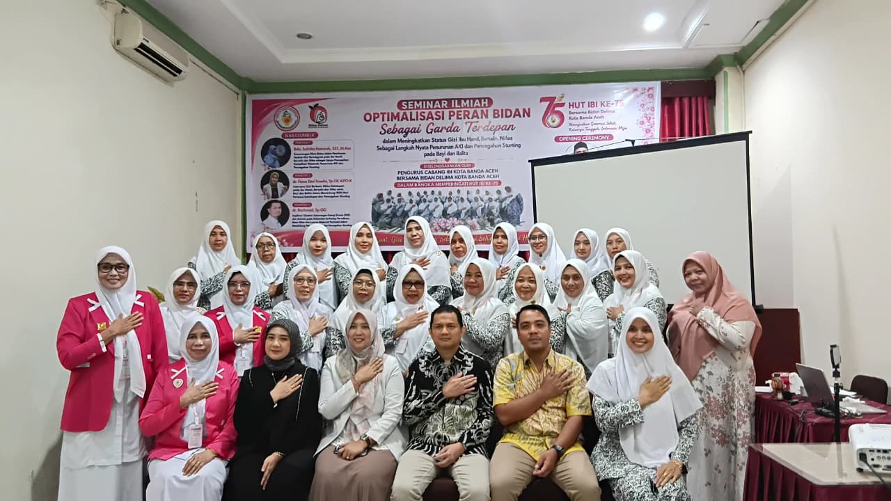 IBI Banda Aceh Gelar Seminar Ilmiah, Perkuat Peran Bidan Cegah Stunting dan Tekan AKI