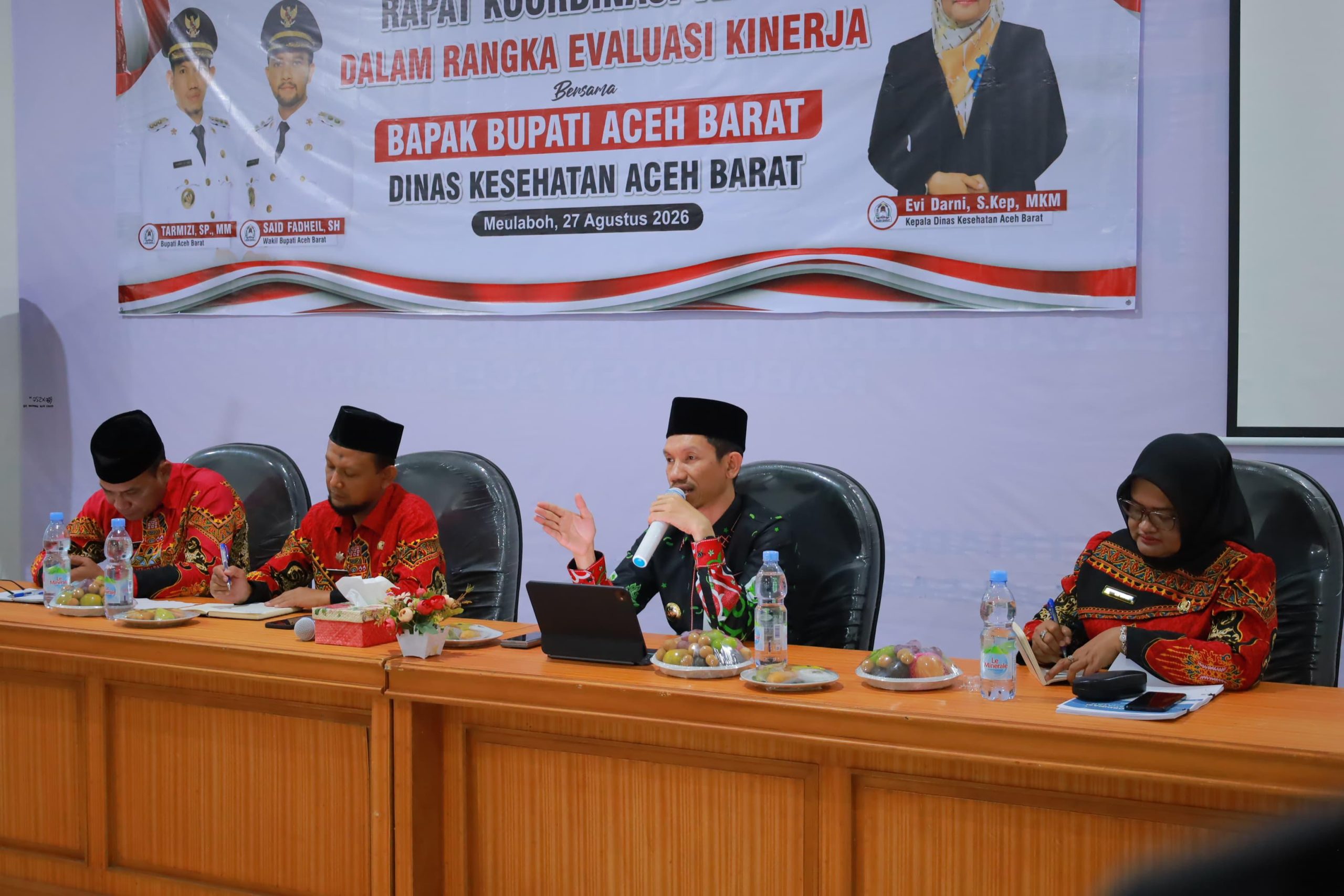 Bupati Aceh Barat Evaluasi Kinerja Dinkes, Targetkan Seluruh Pustu Aktif