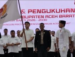 Teuku Adian Makmur Dilantik Sebagai Ketua KONI Aceh Barat