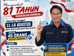 Sambut Hari Kemerdekaan, Disdukcapil Banda Aceh Buka Layanan Penggantian Foto KTP 