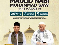 Abu Paya Pasi Ajak Masyarakat Aceh Hadiri Maulid Nabi di Masjid Raya Baiturrahman