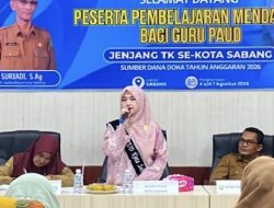 Bunda PAUD Sabang Dorong Guru Terapkan Pembelajaran Mendalam untuk Tingkatkan Kualitas Pendidikan Anak Usia Dini