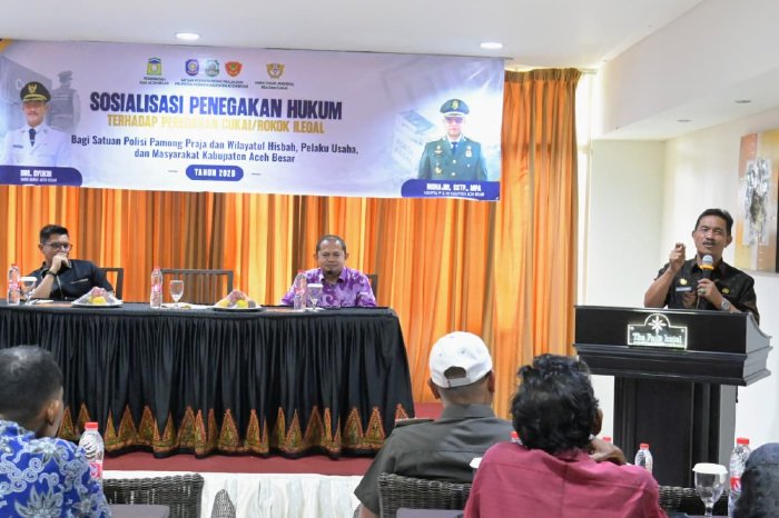 Pemkab Aceh Besar Ajak Masyarakat dan Pelaku Usaha Cegah Peredaran Rokok Ilegal