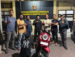 Pinjam Motor untuk Ambil Paket, Pria di Aceh Besar Diduga Gadaikan Scoopy Milik Teman