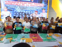 Polda Aceh Musnahkan 2.538 Cartridge Vape Mengandung Etomidate