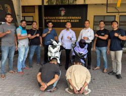 Dua Terduga Pelaku Curanmor di Banda Aceh Ditangkap, Motor Disembunyikan di Belakang Taman Budaya