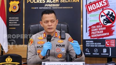 Kapolres Aceh Selatan Pastikan Isu Pembegalan yang Beredar di Medsos Hoaks