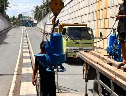 Pascapencurian Kabel, Dua Pompa di Underpass Beurawe Banda Aceh Kembali Dipasang