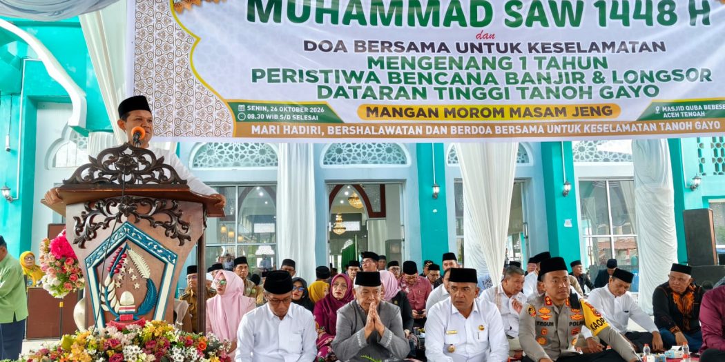 Wagub Aceh Hadiri Maulid Nabi dan Doa Bersama untuk Korban Bencana di Dataran Tinggi Gayo Wagub Aceh Hadiri Maulid Nabi dan Doa Bersama untuk Korban Bencana di Dataran Tinggi Gayo